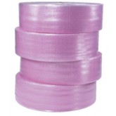 Non-Perforated Pink Anti-Static Bubble Cushioning 3/16" High 12" x 750', 4 per Bundle